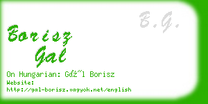 borisz gal business card